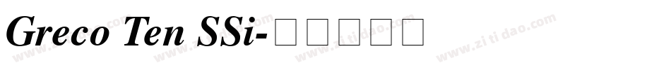 Greco Ten SSi字体转换